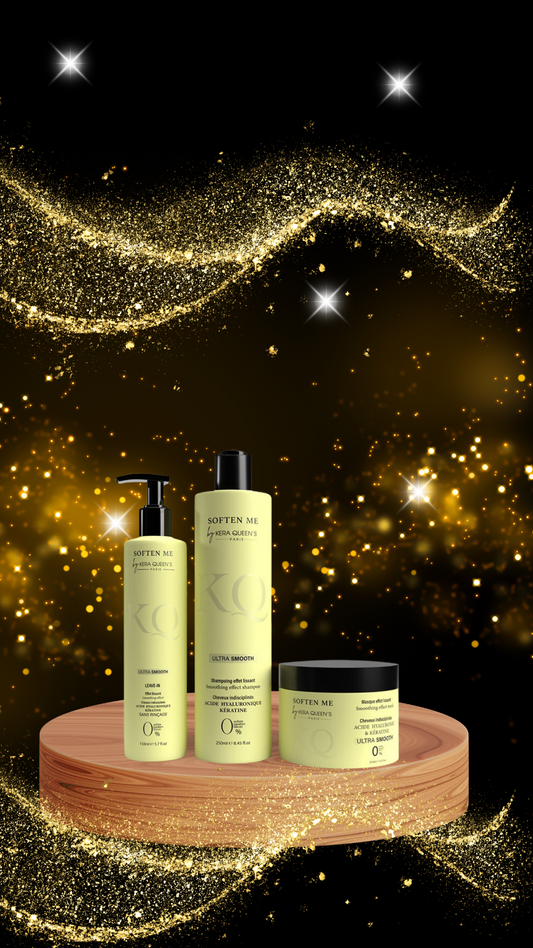 GAMME SOFTEN ME-ULTRA SMOOTH :POUR LES CHEVEUX INDISCIPLINÉS-KERA QUEEN’S