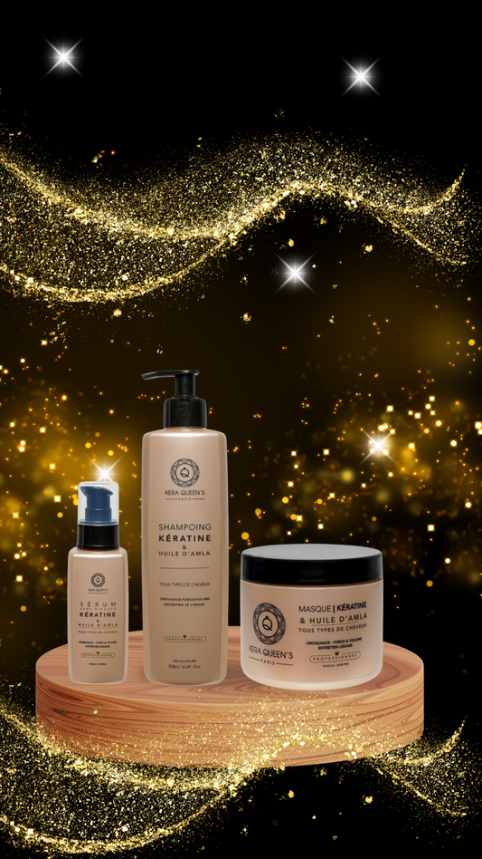 GAMME KÉRATINE & HUILE D’AMLA : SOINS POUR TOUS TYPES DE CHEVEUX – KERA QUEEN’S